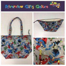 Large Tote Bag With Zip - Marvel Large Tote Bag With Zip - Marvel
